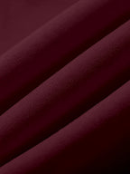 Mid-Length Hooded Sweatshirt for Women, Loose Hip-Covering Butterfly Print Drawstring Pullover Top - Burgundy