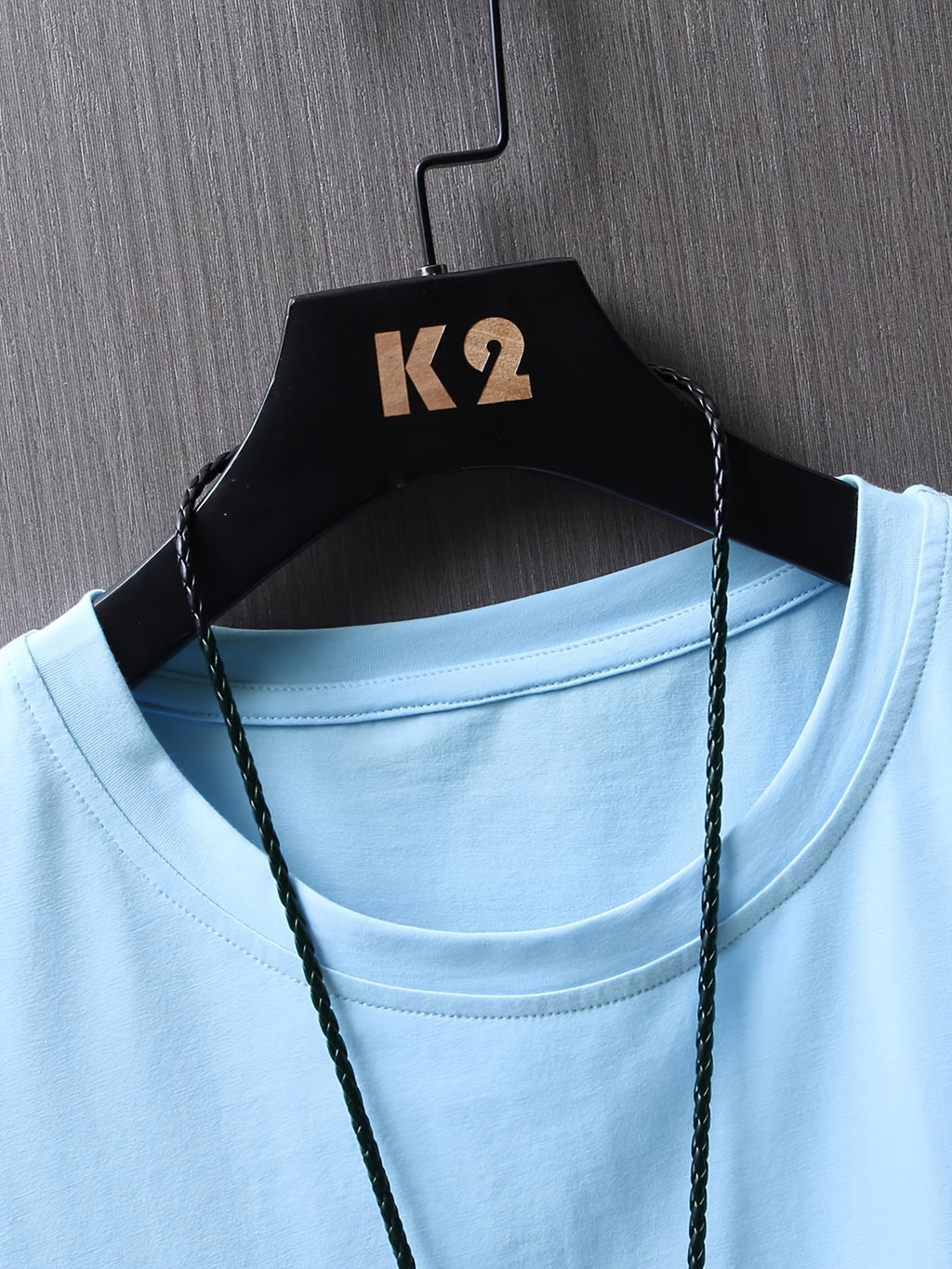 Men'S Casual Short-Sleeve T-Shirt with a Round Neck And Letter Print, Perfect for Summer Leisure And Sports - Light Blue Color