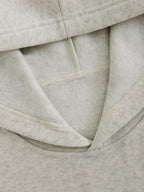 D92 - Women's Hooded Sweatshirt, Trendy Creative Cartoon Glaring Face Expression Print, Beautiful Stylish Loose Fit New Autumn/Winter Style for Daily Commute, Versatile Casual Swear, Women's Apparel, Top Only/No Bottom - QHH4902 - White Flower Gray