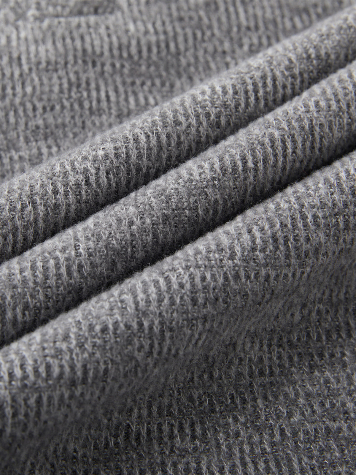 Autumn/Winter Knitted Solid Color Lapel Sweater, Basic Knit Pullover, Men's Fashion Long Sleeve Knitwear, All Sizes - 【Light Grey】