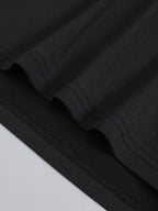 Yin Yang Cause and Effect Print Short Sleeve, Casual Women's Short Sleeve, Simple and Stylish Design, Versatile for Any Outfit, Suitable for Spring, Summer, and Autumn, Machine Washable, Comfortable Fit - Black