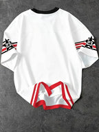 Women's Casual Fashion Drop-Shoulder T-Shirt with NY Letter and 23 Number Print, Drop-Shoulder Sleeves, Daily Wear Graphic Tee, a Must-Have Item for Trendsetters, the Perfect Gift for Family - Mixed Color 1