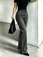 A10050# Simple and Stylish Jeans - Dark Gray