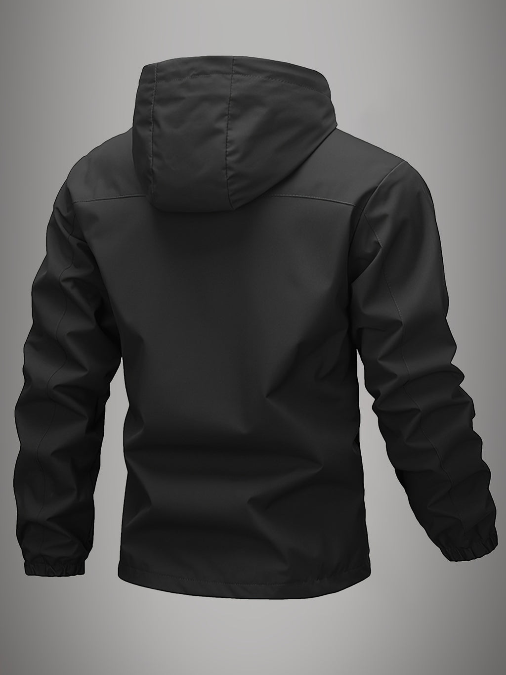 Men's Hooded Windbreaker, Single-layer Thin Design with Diagonal Zipper Chest Pocket, Commuting and Travel Casual Top, Outdoor Hiking Jacket with Zipper Pockets, Techwear Casual Jacket, Suitable for Daily Work Scenarios. - Yellow-green