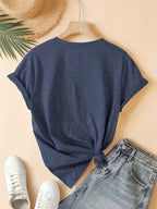 Women'S Summer T-Shirt, Cute Friends Q-Version Character Cartoon Print Nostalgic Style Round Neck Short Sleeve T-Shirt 90S Classic Movie Animation Warner Bros. Fan Gift Casual Vacation Travel Versatile Retro Style Top S-XXL - Royal blue color