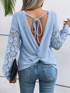 Women's Backless Top - Blue