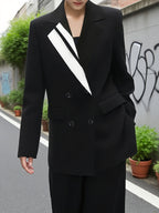 Elegant Tailored Suit Set, Suitable for Dates, Casual Wear, and Work Attire, Pants Suit - Black