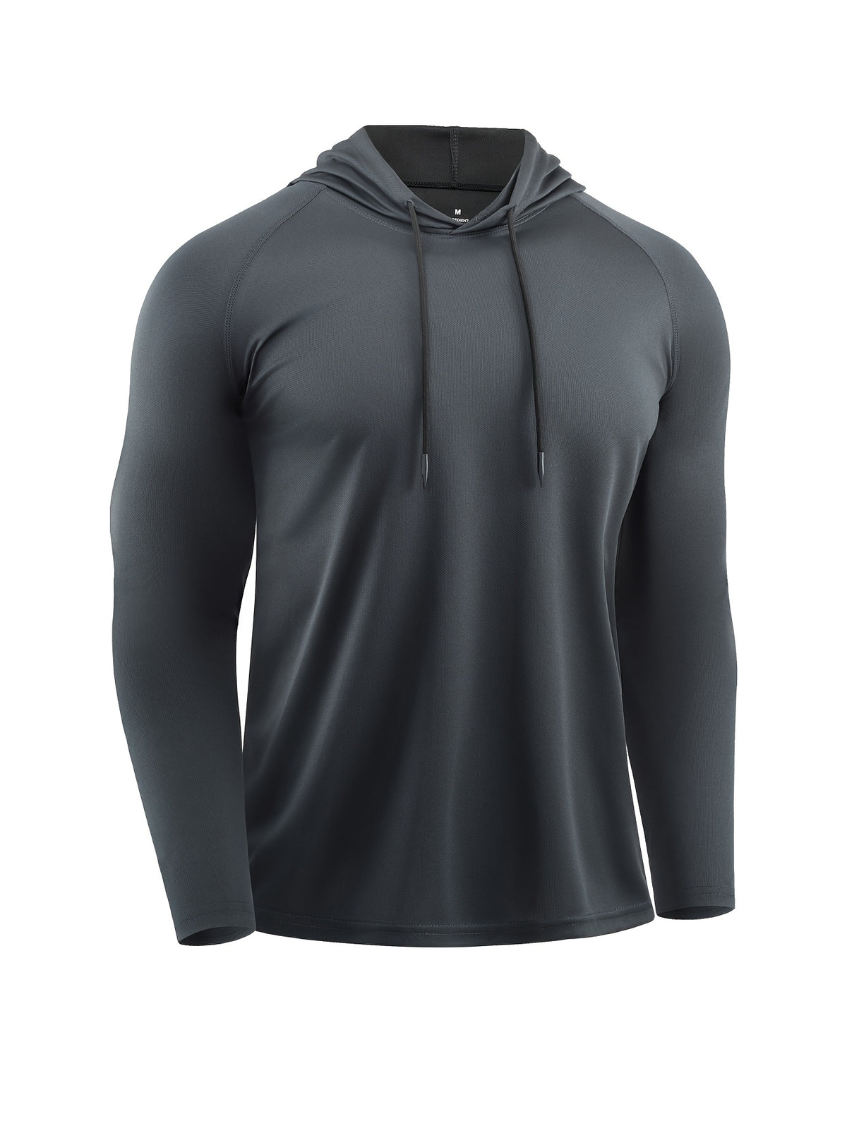3pcs Outdoor Breathable Hooded T-Shirts for Men, Spring/Summer Fitness and Casual Wear, for Gym - Jiangqing+Black+Light Gray