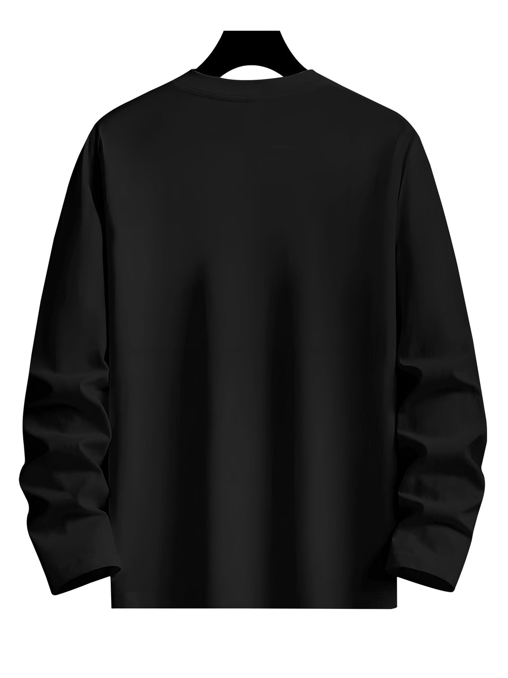 3-Pc - 100%, Men'S Long Sleeve T-Shirt for Spring And Autumn, Creative Print Pattern, Black/White/Blue/Gray - Color, Fabric Wear, Comfortable And Suitable As a Holiday Gift - Combination Color 1