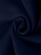 Women's Star Pattern Print Hoodie, Fashionable Zip-Up Hooded Sweatshirt for Women - Navy Color