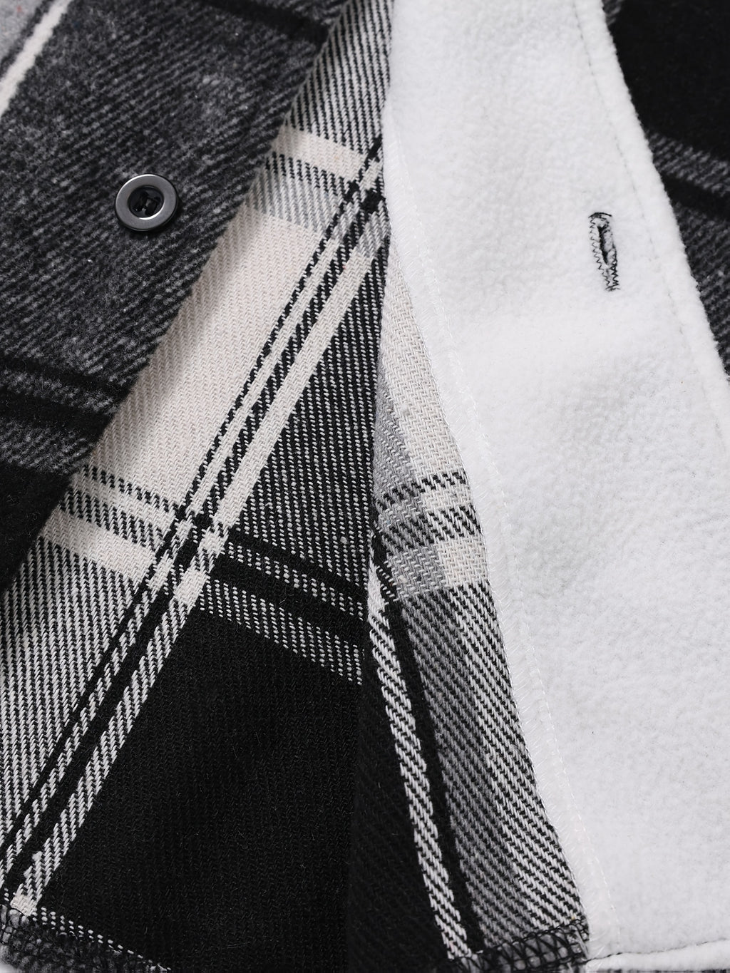Pearson OBM Men's Fashion Versatile Plaid Jacket - Black