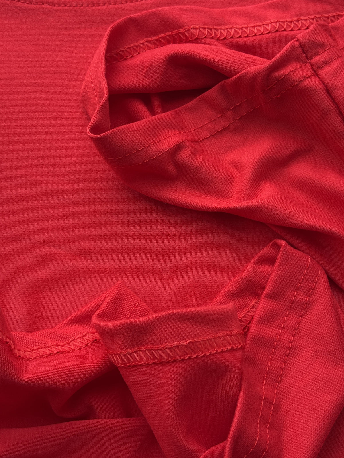 2G1005 M-2XL T Shirt Women Crop Top Clothes Women Fashion T-shirt Casual T-shirt Korean Style Internet Oversize Celebrity Round Neck Large T Shirt Ladies Versatile Basic Essentials Leisure Men And Women - Red