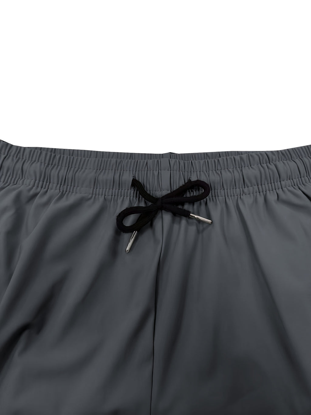 Women's Summer Casual Cropped Shorts with Elastic Waist, Drawstring, Zipper Pockets, Y2K Print, Reflective Logo, Lightweight and Breathable Fabric. Suitable for,, Family Travel, Vacations, and Daily Commuting. A Great Gift for Holidays - Grey