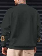Western Adult Brooklyn 1957 Retro Star Logo Sweatshirt, American Street Oversized Style Heavyweight Texture Men'S Essential, Suitable for Shopping, Gatherings, Outdoor Activities, Daily Commuting, Machine Washable, Autumn Essentials - Dark Gray