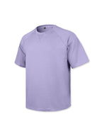 Men'S Waffle Knit T-Shirt Short Sleeve Crew Neck Casual Top, Breathable Textured Fabric Soft Lightweight Comfort Tee, Loose Fit Everyday Wear Perfect for Summer Street Style, Travel, Outdoor Activities And Daily Casual Outfit - Violet
