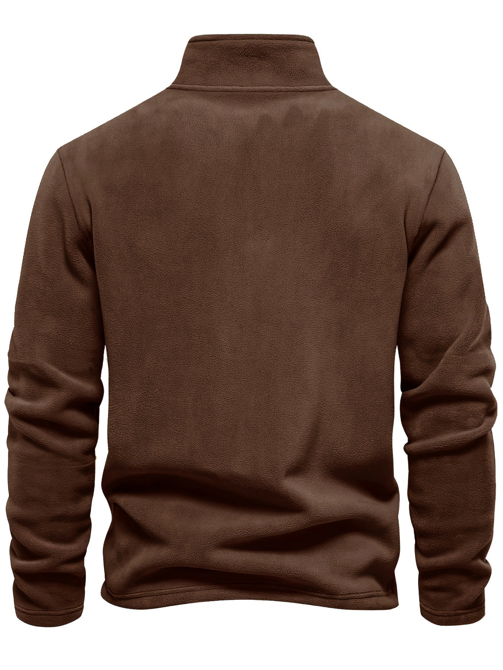 Men's Five-pc Versatile Sweatshirt, Half-Zip Stand Collar Daily Casual Top - Mint Green + Navy Blue + Deep Red + Red Brown + Gray