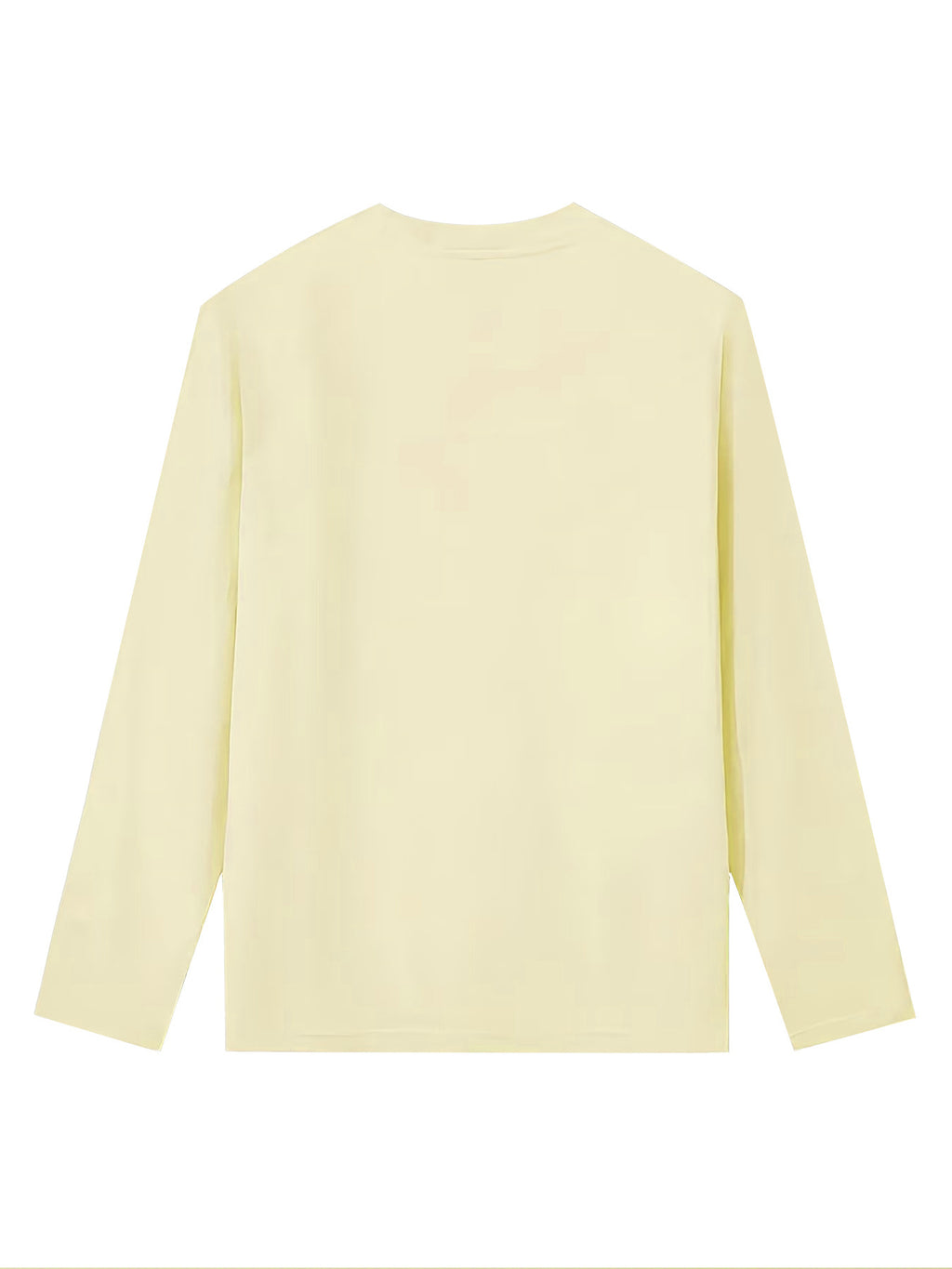 Women'S Fashion Casual Round Neck Long Sleeve T-Shirt, 100% with Lettered Stripe Pattern, Stylish Easy Comfortable Loose Fit - 【Light Yellow】