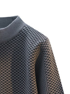 New Autumn And Winter Men'S Stand-Up Collar Knitted Cardigan with Lazy Style, Solid Color Sweater Jacket, Casual And Fashionable Outerwear - Grey