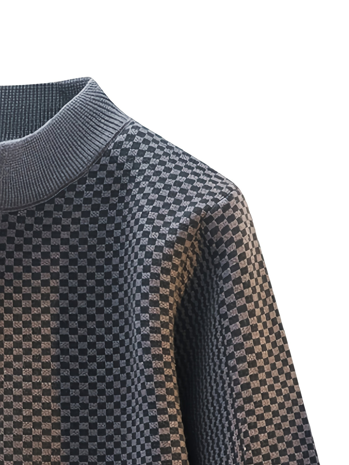 New Autumn And Winter Men'S Stand-Up Collar Knitted Cardigan with Lazy Style, Solid Color Sweater Jacket, Casual And Fashionable Outerwear - Grey