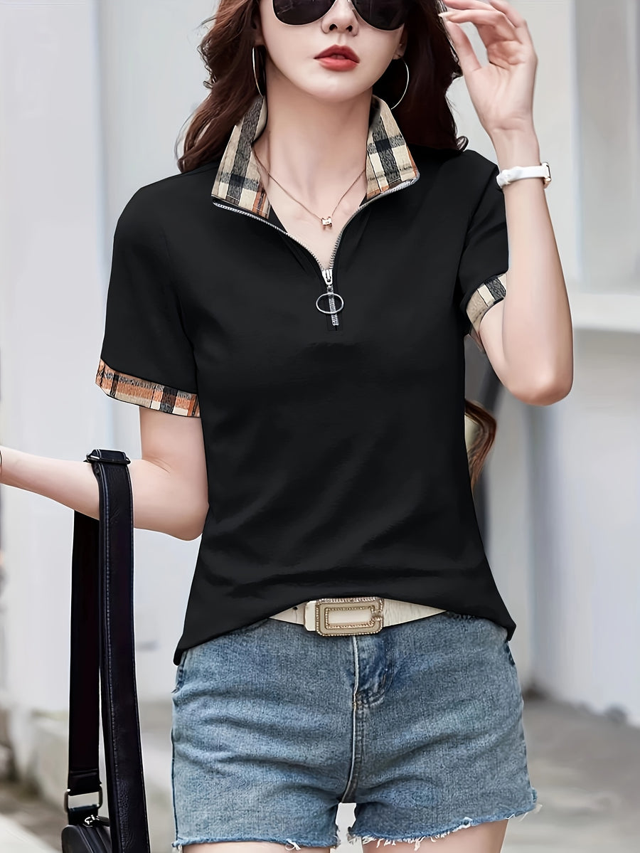 Women'S Fashion Casual Top - Black