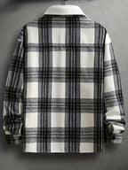 Pearson OBM Men's Novelty Plaid Cross-Border Coat - Black