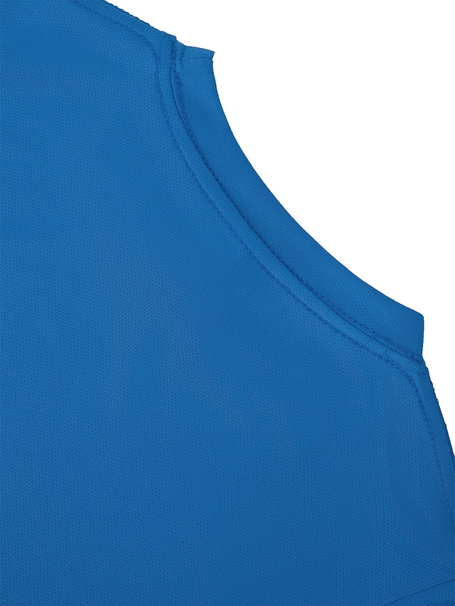 Men's Chinese Style T-Shirt with Jian Sword & Traditional Text Print - Crew Neck Short Sleeve Top, Suitable for Summer Streetwear, Casual Daily Wear, Chinese Cultural Apparel for - Royal Blue