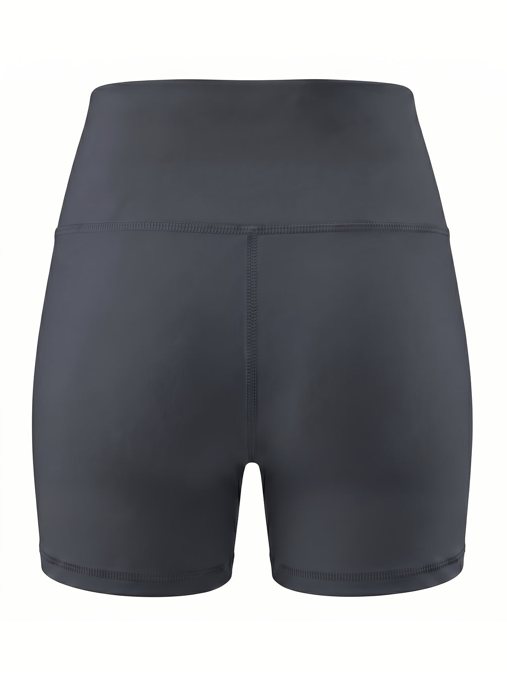 Summer Fashion Women's High-Waist 3-Inch Shorts with Pockets, Moisture-Wicking Summer Style - Anti-See-Through, Tummy Control, Non-Slip Waistband - Dark Gray