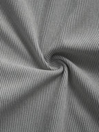 Men's Corduroy Shirt, New Spring/autumn/winter Men's Shirt Jacket, Lapel Collar with Solid Color Snap Button Design, Suitable for Casual Style - Grey