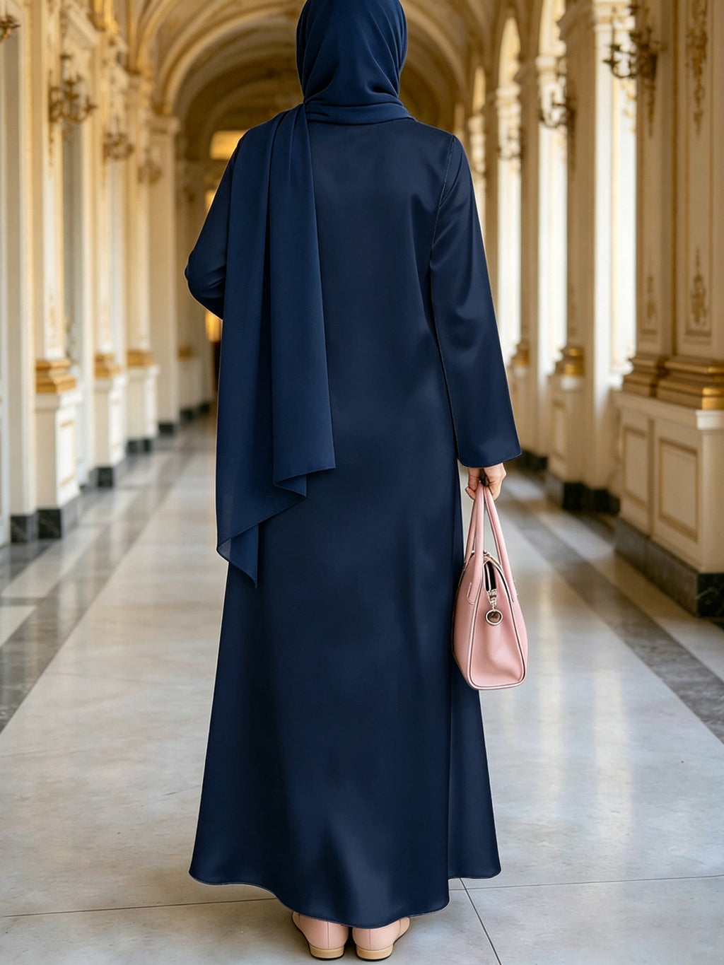 Hot Muslim Women'S Wear Arrives Women'S Dress Classic Loose Fit Middle Eastern Traditional Robe Wealthy Muslim Long Skirt Long Abaya Restoring The Essence of Middle Eastern Traditional Robe, an Elegant Long Dress Suitable for Prayer, Commuting - Mixed Color B
