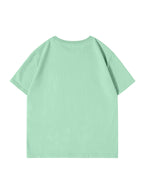 100% Men'S Summer Casual T-Shirt, Loose Fit - Light Green