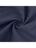 Men'S Short-Sleeve Polo Shirt, Classic Collar Loose Top, Suitable for Beach Outings, Daily Commute, And Casual Business - Navy Color