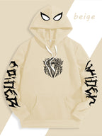 Warner Authorized Unisex Autumn Winter Hooded Sweatshirt, Suitable for Dark Gothic Enthusiasts, Street Fashion Players, Campus Daily Outings, Casual Shopping, Couple And Best Friend Trendy Wear - Off-white