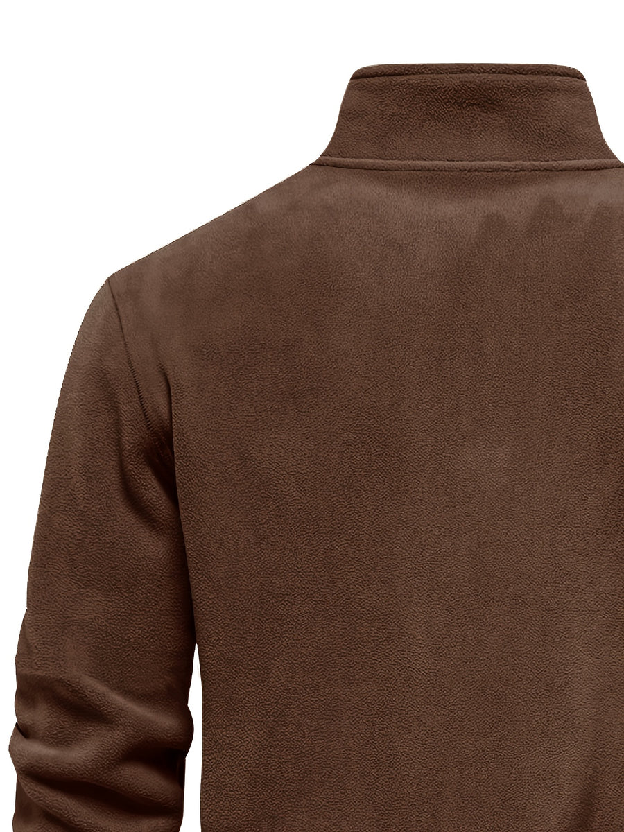 Autumn Winter Ultra-Soft Fleece Top, Excellent Warmth, Effortlessly Creating American Street Trendy Style, New Season - Red Brown