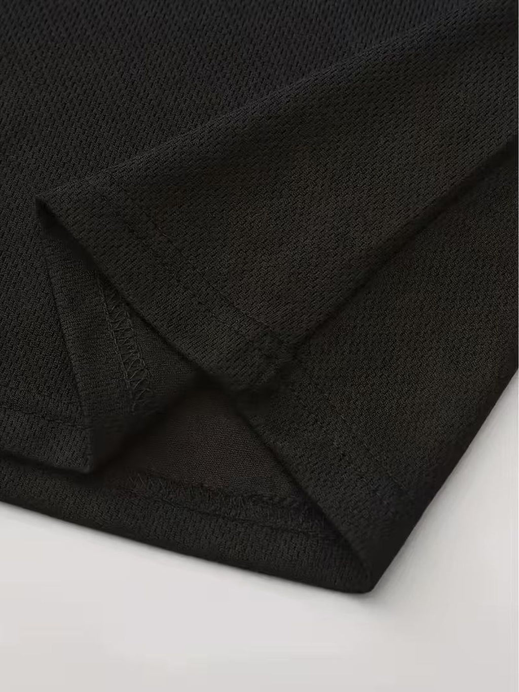 Men'S Versatile Fashion T-Shirt, Unisex Comfortable Short Sleeve Tee, Mesh Breathable Short Sleeve - Black
