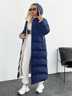 Fashionable and Elegant Thick Coat - Blue