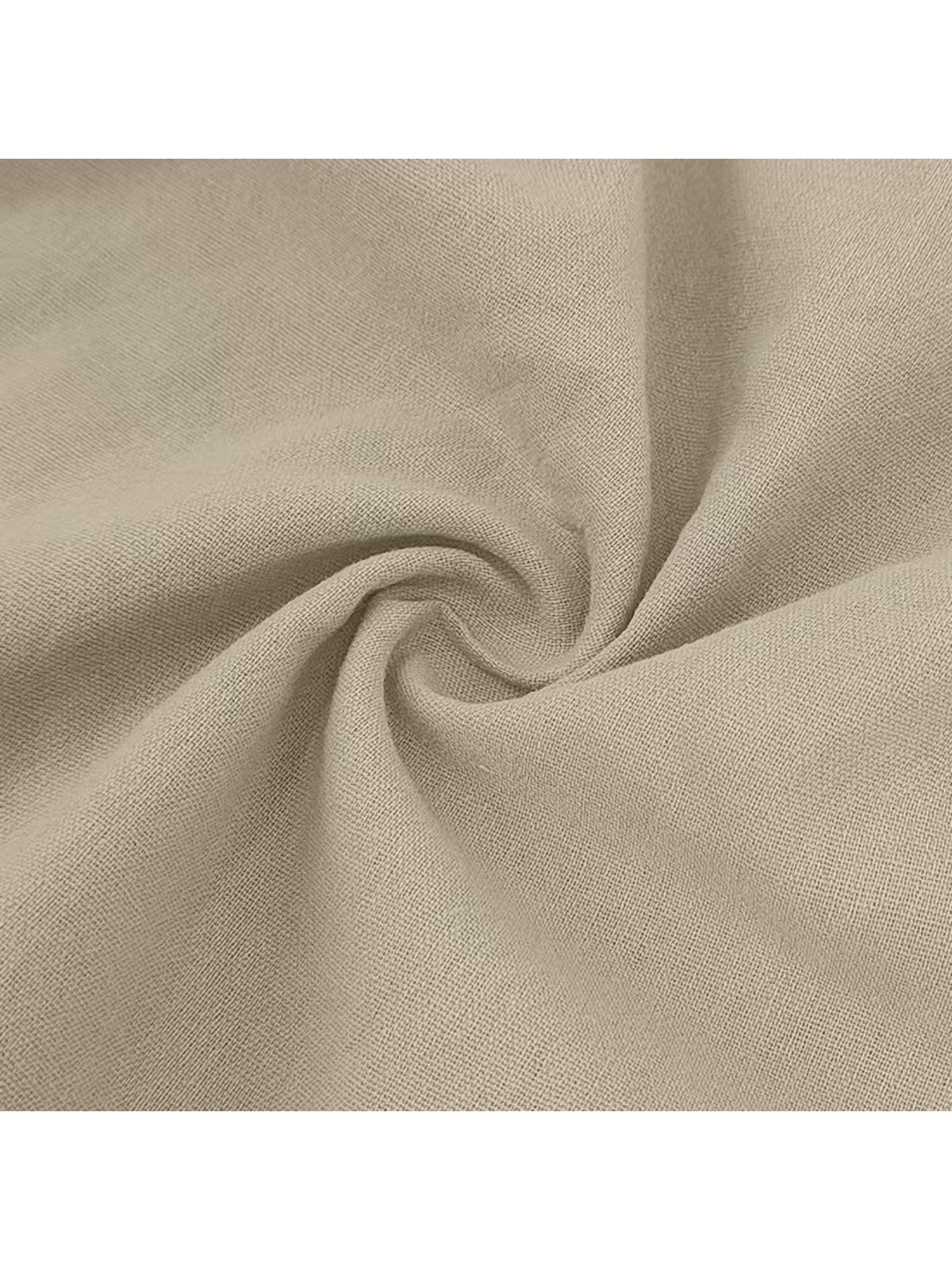 Men'S Short-Sleeve Polo Shirt, Classic Collar Loose Top, Suitable for Beach Outings, Daily Commute, And Casual Business - Khaki