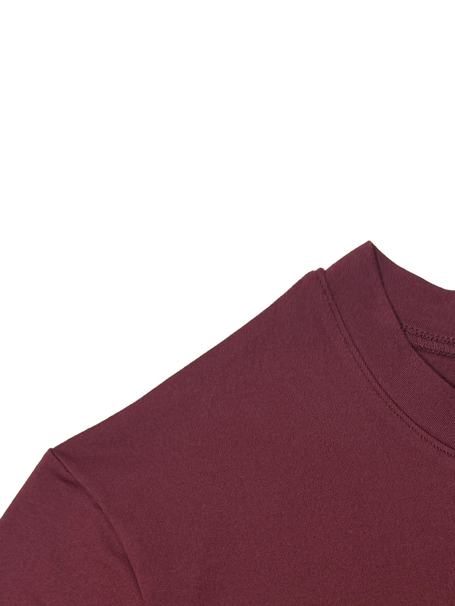 Women's Fashionable Dress, Elegant Casual Dress with Parisian Letter Print, Round Neck Short Sleeved Dress, Vacation Style, Summer Breathable Beach Dress, Suitable for Outdoor and Daily Wear, Wome - Burgundy