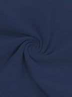 [2Pcss Set] Linen Hooded Short Sleeve Outfit Men'S Vacation Style Loose Casual Home Beach 2Pcss Set - White+Navy Blue
