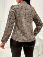 Elegant and Fashionable Women's Shirt - Khaki
