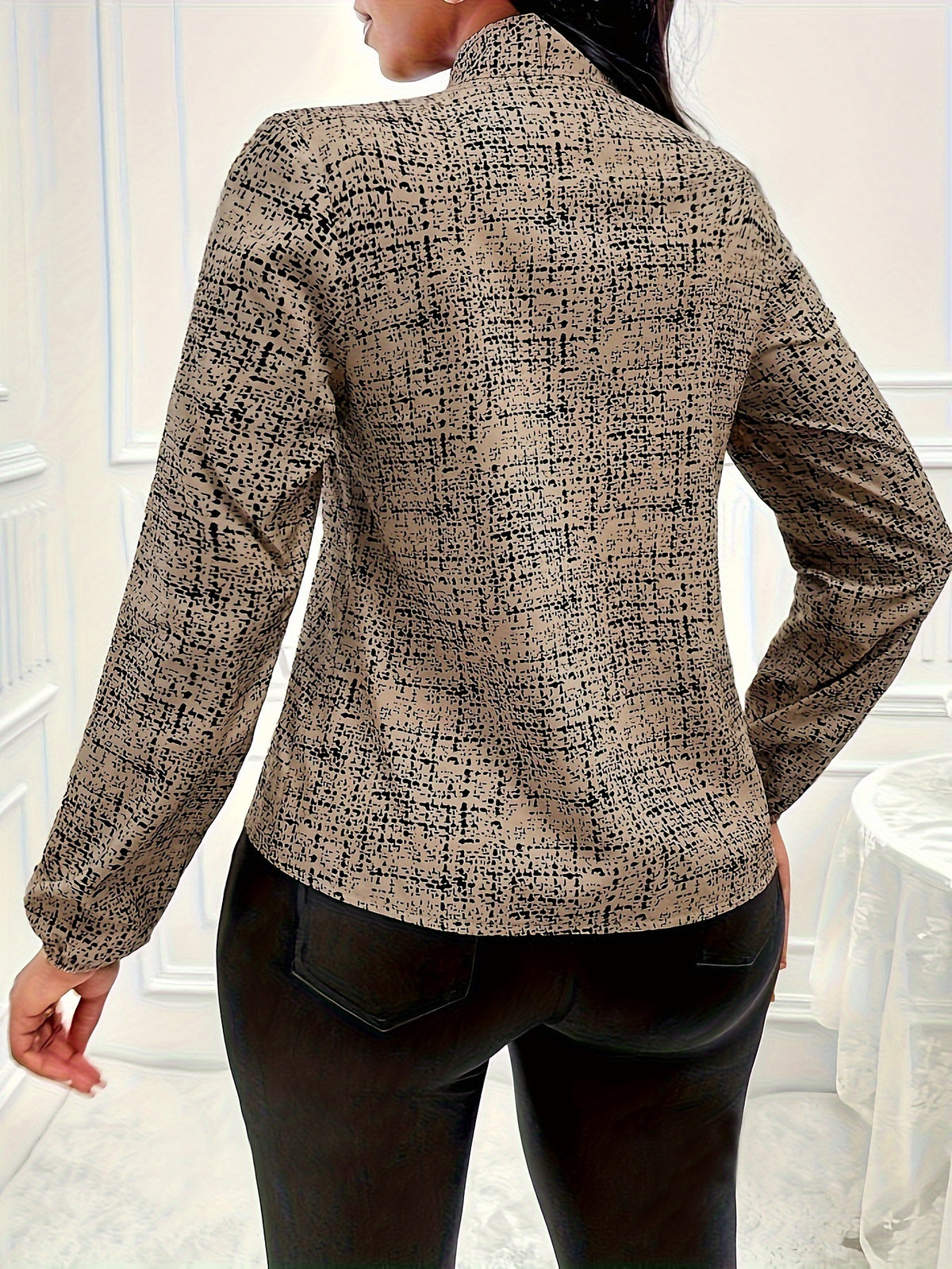Elegant and Fashionable Women's Shirt - Khaki