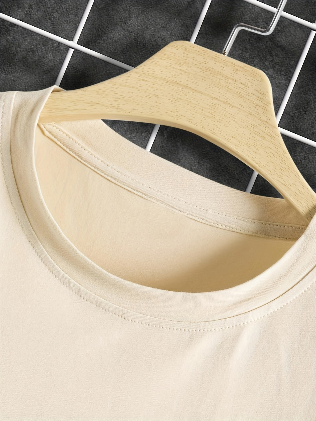 Men'S Casual Short-Sleeve T-Shirt with a Round Neck And Letter Print, Perfect for Summer Leisure And Sports - Apricot