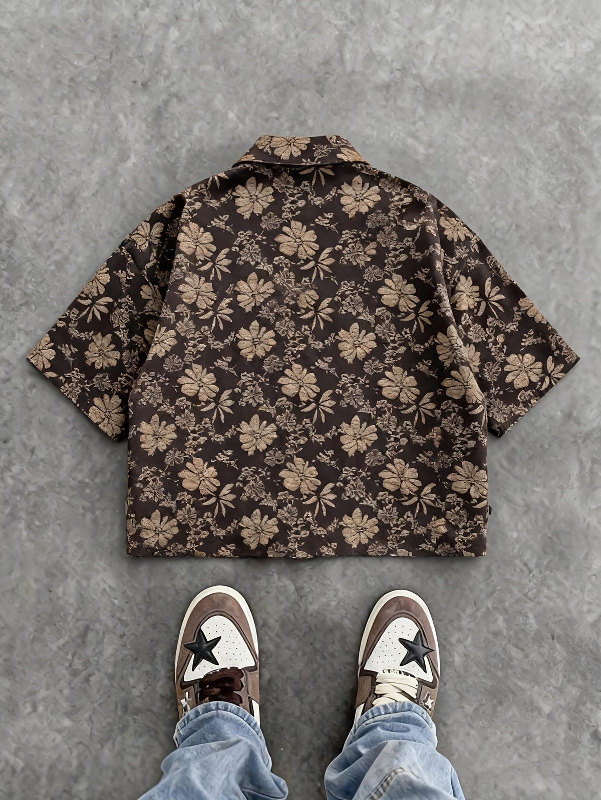 Men'S Fashion New Three-Dimensional Floral Jacquard Fabric Shirt, Full Texture with Rich Layers, Breathable And Light, Not Stuffy. Classic Cuban Collar Design, Summer Lazy And Casual Yet Refined, Daily Commute - Black