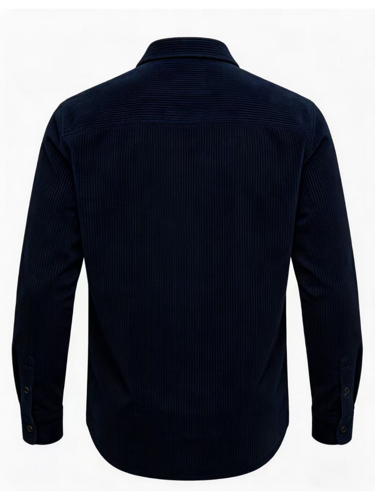 Men'S Fashion Versatile Casual Long-Sleeve Shirt, Multiple Colors Available, Pocket Design Corduroy Top Shirt Jacket - Navy Color