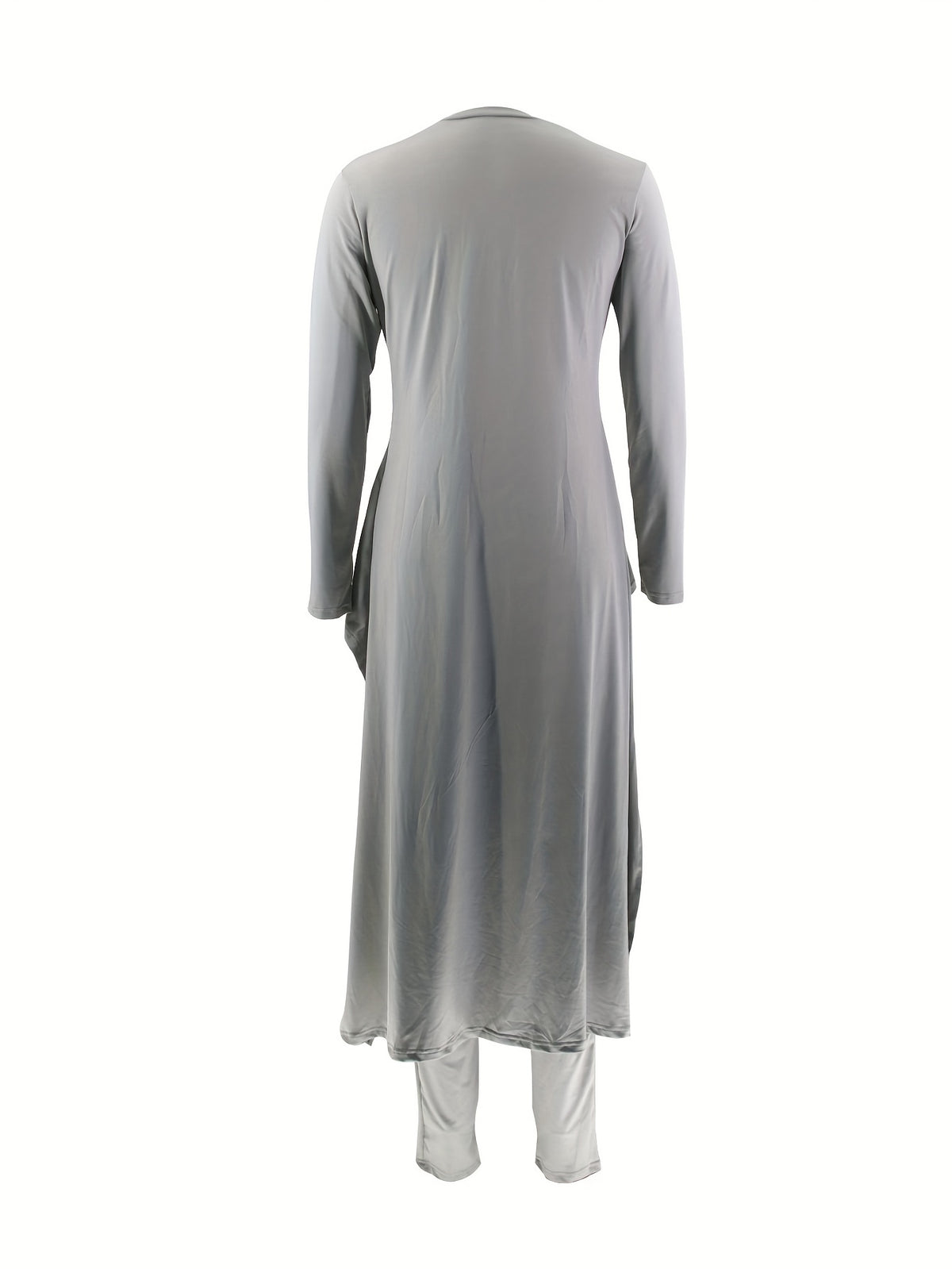 -Made - Fashionable European And American Women'S Casual Comfortable Long-Sleeve Letter Outfit ZHZ018 - Grey