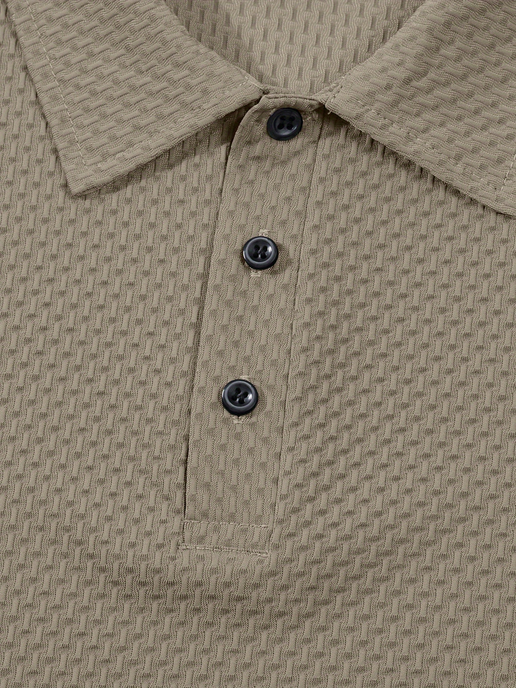 Summer Shirt, Breathable Daily Wear Quick- Fabric Business Casual Short Sleeve with Collar and Button Details, Comfortable and Breathable Micro-Texture Shirt for Casual Attire - Khaki 1