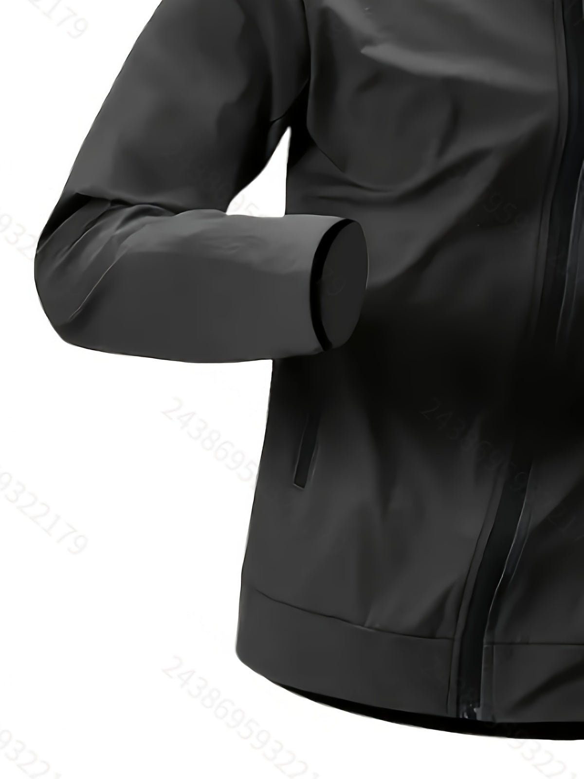 Men'S Spring Thin Hooded Zipper Jacket, Breathable Comfortable Lightweight Portable, Suitable for Daily Outdoor Sports Casual Wear Men'S Skin Suit - Black