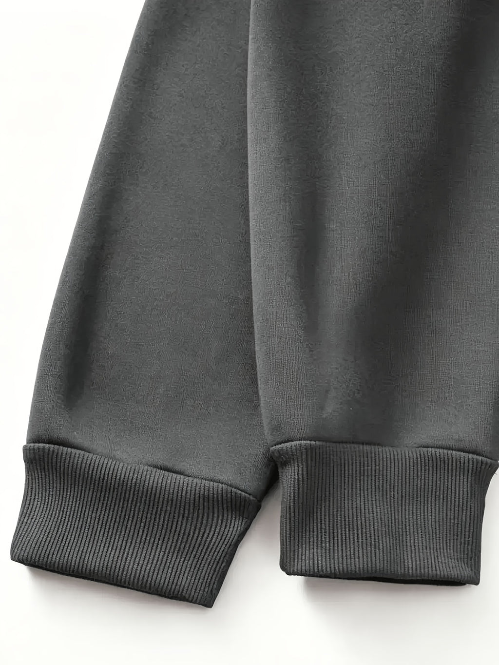 Men's Fashion Trendy Casual Solid Color Hooded Sweatshirt - Dark Gray