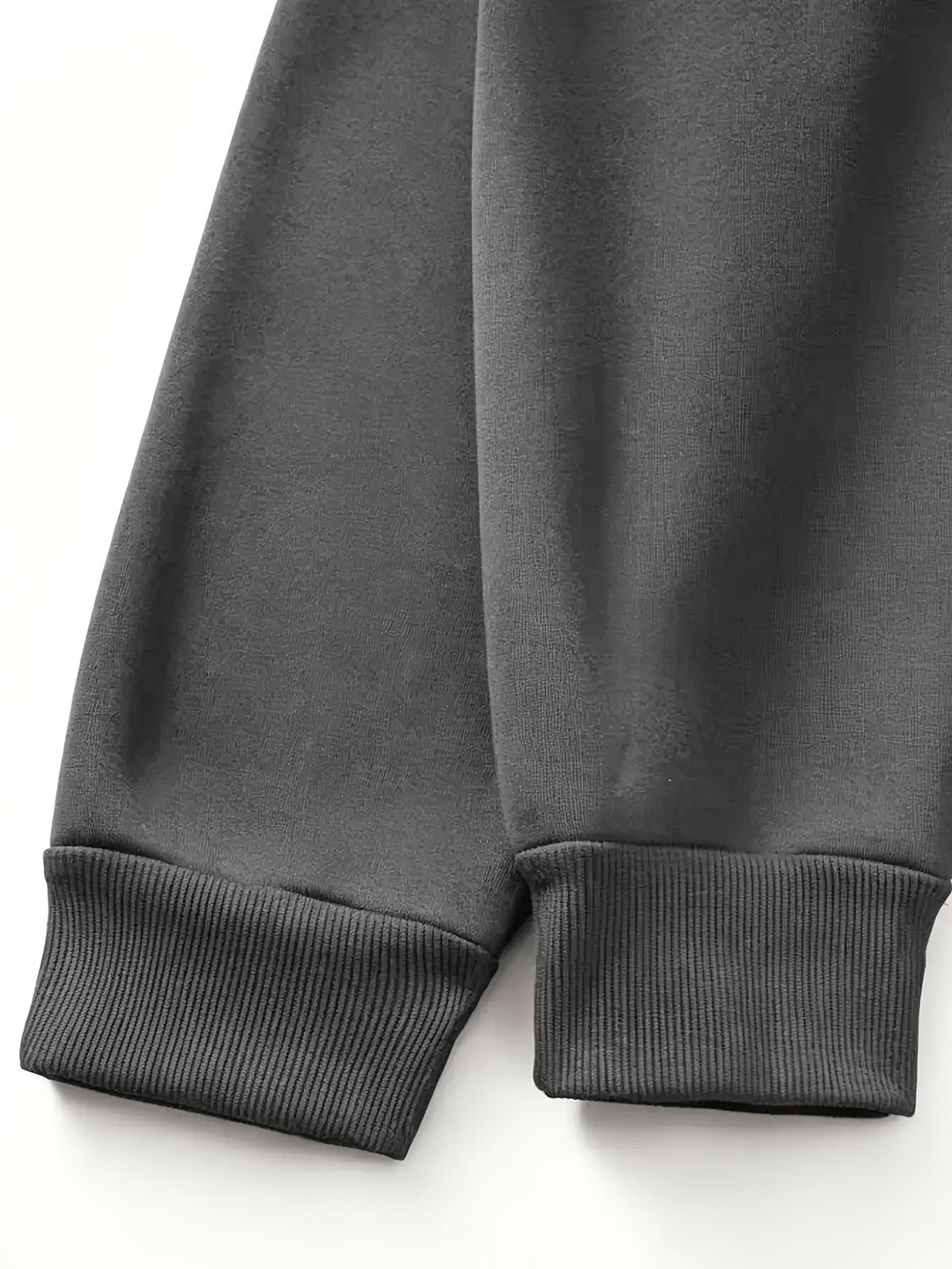 Men's Fashion Trendy Casual Solid Color Hooded Sweatshirt - Dark Gray