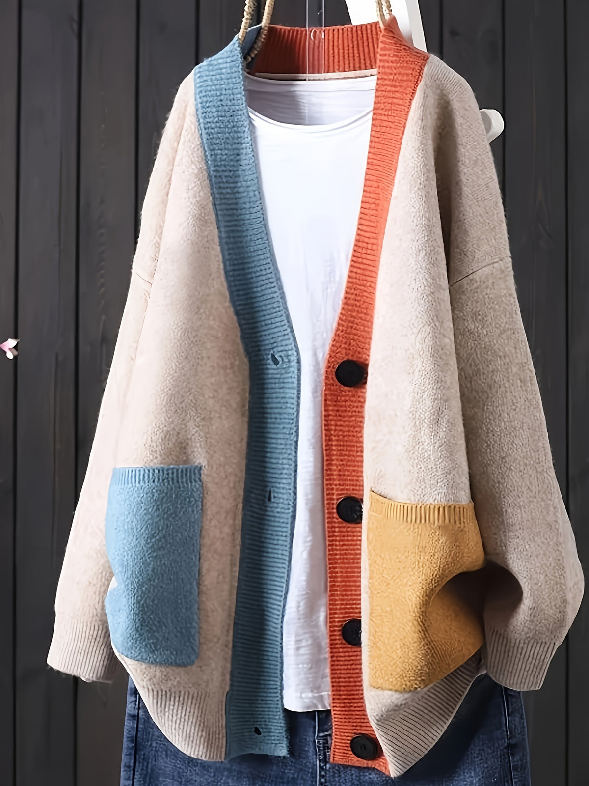 Plus Size, Yutong Plus Size Cardigan - Off-white