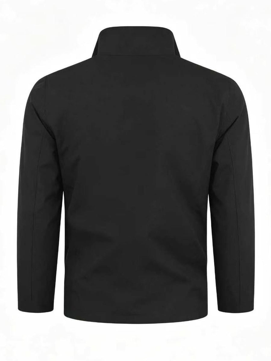 2026 New Men'S Sports Jacket, Outdoor Climbing High Quality Comfortable Ski Wear, Novel Pocket Spell Color More Practical Design, Fashion Elements Design, Suitable for Spring And Autumn Wear, Commuter Necessary Sports Coat - Black
